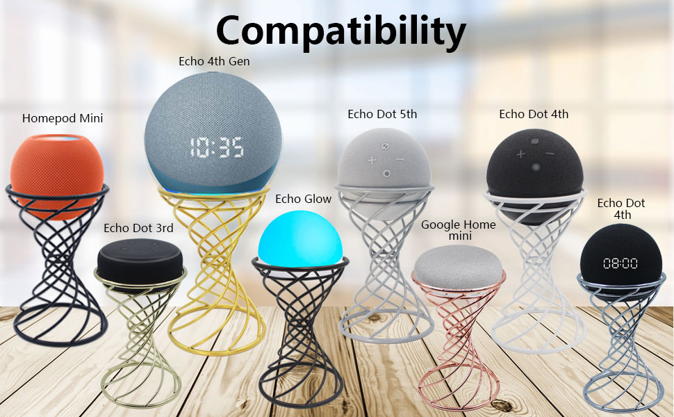 Decorative Holder for Apple Homepod Mini,Echo Dot 5th / 4th Gen