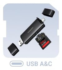 UGREEN USB 3.0 Lettore Schede SD Micro SD Adattatore Di