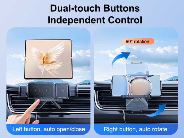  Wireless Car Charger Mount Holder for Samsung Galaxy Z Fold 6 5 4 3 2