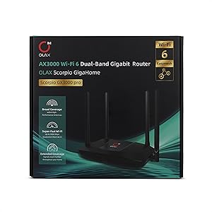 OLAX Scorpio GigaHome AX3000 Dual-Band Wi-Fi 6 Router