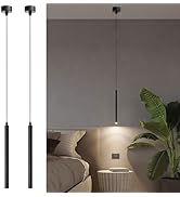 GCDFGV Pendant Lights Kitchen Island 2 Pack, Modern LED Pendant Light for Bedroom Bedside Table T...