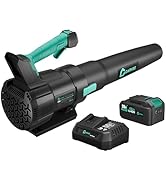 Garvee Leaf Blower Cordless - 20V Electric Blower Leaf Wet 650CFM &amp; 2 Speed Modes with Charger, 4...