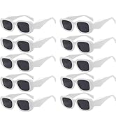 NLEYANB 10-Pack Y2K Sunglasses, Irregular Square Frame UV400 Protection Unisex Party Favors Bulk ...