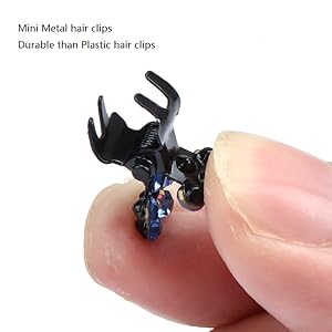 mini metal hair clips