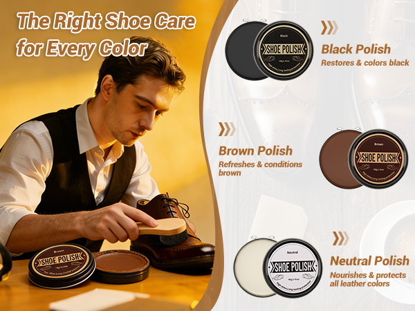 The Right Shoe Care for Every Color