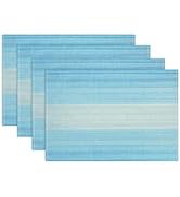 Niviy Placemats, Placemats Set of 4, 12x18 Inch Washable Place Mats Easy to Clean Heat Resistant ...