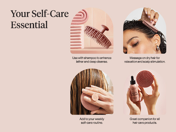 Kitsch Scalp Massager for Hair Care - Scalp Scrubber