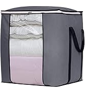 SLEEPING LAMB 120L Extra Large Blanket Storage Bags Breathable Clothes Storage Containers for Kin...