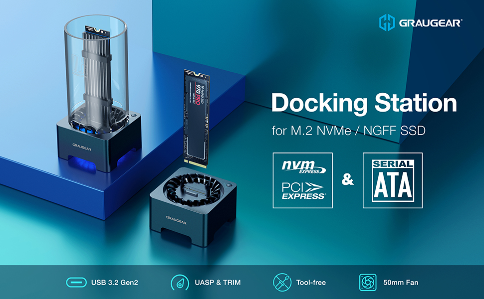 Most Reliable M2 NVMe SSD Sata Docking Station
