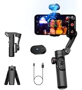 AOCHUAN Gimbal Stabilizer for iPhone, 3-Axis Phone Gimbal with AI Tracking Sensor, Gimbal with Fo...