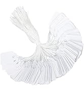 joycraft 500Pcs Price Tags with String Attached,Super Mini White Writable Merchandise Hang Tags,P...