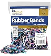 Upgrade Office Supply UPG247LC Rubber Bands, Assorted Size and Light Color, 1/4 lb, USA