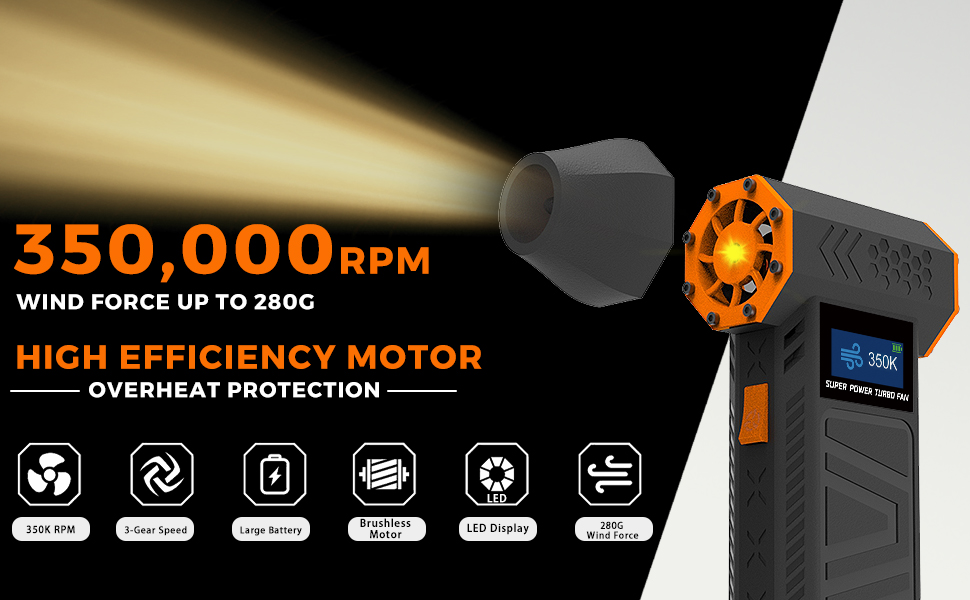 electric duster turbo fan handheld
