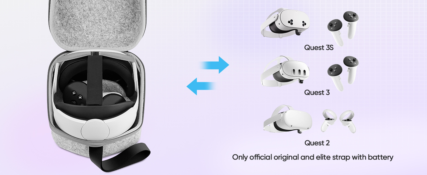 Fits Meta Quest 3/Quest 3S/Quest 2