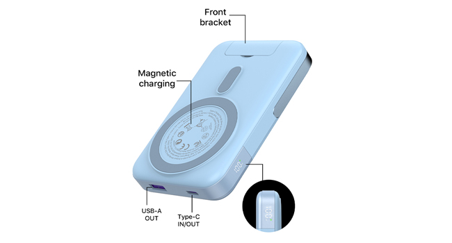 magnetic power bank; magnetic charger for iphone;power bank for iphone;iphone portable charger