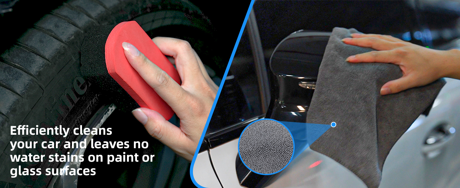 Car Cleaning Kit for Cleaning Wheels, Interior, Exterior
