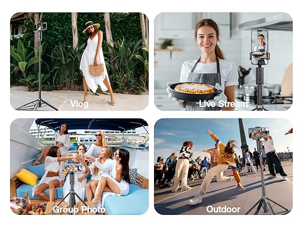 360 tripod for cell phone rotating with remote