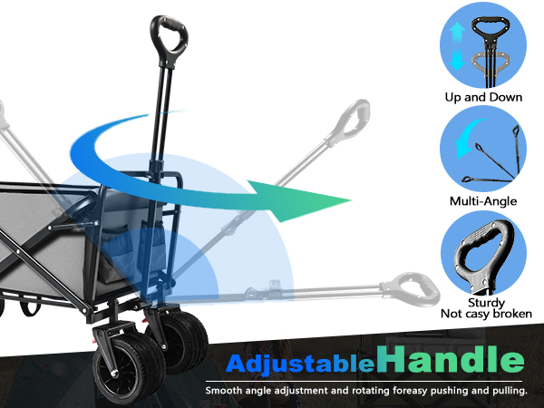 foldable wagon with big wheel