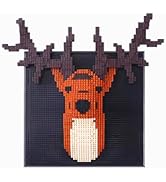 BDYDT Wall Art Deer Building Blocks Set; A Wall Decor Set for Adults Who Love Creative Hobbies(16...