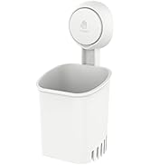 LEVERLOC Toothbrush Holder Suction Cup Wall Mounted Drill-Free for Bathroom Shower Electric Tooth...