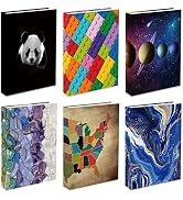 6 Pack Stretchable Book Covers, Jumbo Book Sleeves for Hardcover Books Textbooks up to 9 x 11 Inc...