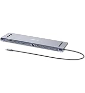 Manhattan USB C Docking Station 2 HDMI, 3 Monitor Station 12 in 1, Triple Display Laptop Docking ...