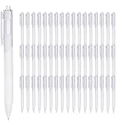 runisuoyuan 50 pcs Neutral Pens, 0.5 mm Fine Tip Black Ink Gel Pens, office supplies,Retractable ...