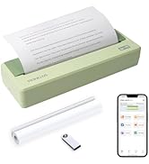 Rongta Portable Printer Wireless for Travel, 300DPI Thermal Inkless Bluetooth Mobile Printer, Sup...