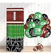Football Party Decorations 18pcs Football Balloon Boxes for Gameday Birthday Tailgate Touch Down ...