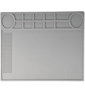 Kaisiking Silicone Repair Mat,Soldering Mat, Heat Resistant Work Mat for Soldering Stations, Phon...