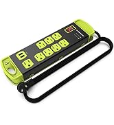 Monster Workshop Heavy-Duty Garage Power Strip Surge Protector - Mountable Heavy-Duty Wide-Spaced...
