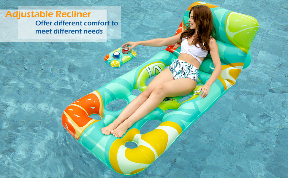 pool floaties pool chair float pool lounger floats for pool floating large adult drink holders