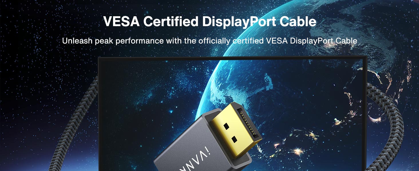 VESA certified displayport cable