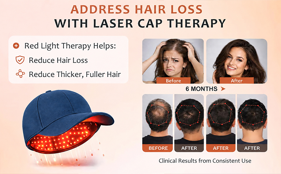LLLT Laser Hair Growth Cap