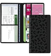 Kakurookie Car Registration and Insurance Holder, with Magnetic Closure for License, Cards and Do...