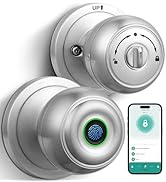 Fingerprint Door Lock, Smart Fingerprint Door Knob with Lock, Biometric Door knob with App Contro...
