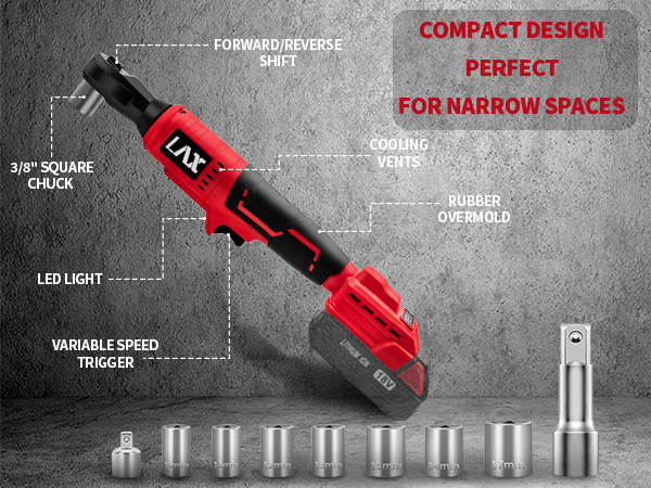 How to use 3/8" Brushless Ratchet Wrench Set for Milwaukee 18V Battery