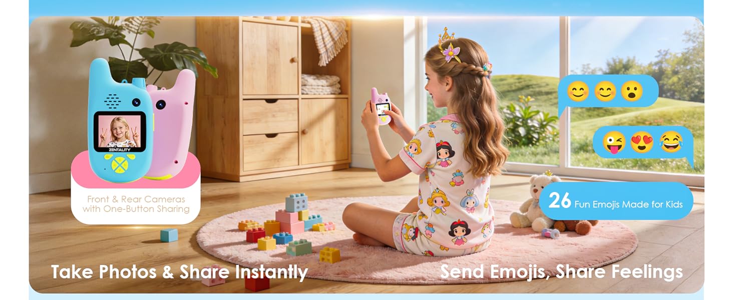 kids video walkie talkies, walkie talkies with camera, no wifi kids walkie talkies