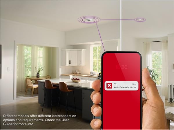 Kidde 30CUAR-W Smart Smoke and CO Alarm interconnects with hardwired smoke detectors_mobile