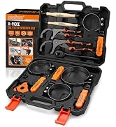 HORUSDY 11-Piece Oil Filter Wrench Set, Sturdy Stainless Steel Band, Versatile Sizes, Universal A...