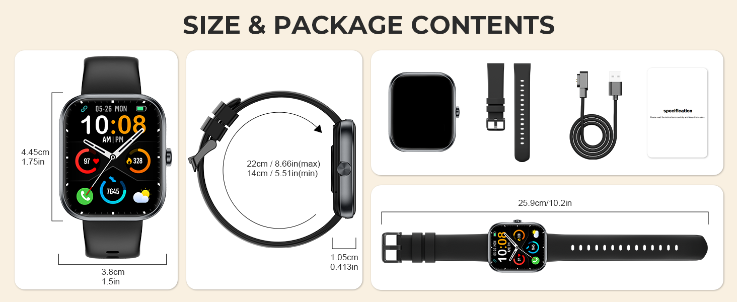 Smart watch packaging display