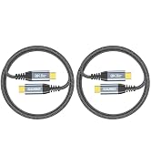 USB 4 for Thunderbolt 4 iPad Pro 240W Charging Cable 3.3FT 2-Pack, 40Gbps Data Transfer 8K Video,...