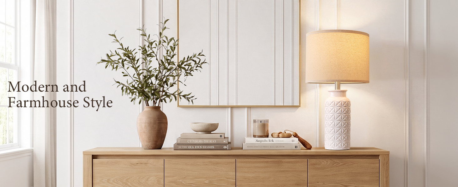 modern and farmhouse table lamps