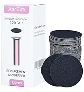 120pcs Replaceable Sandpaper for Electric Foot Callus Remover, 120 Grit Medium Sandpaper Refill D...