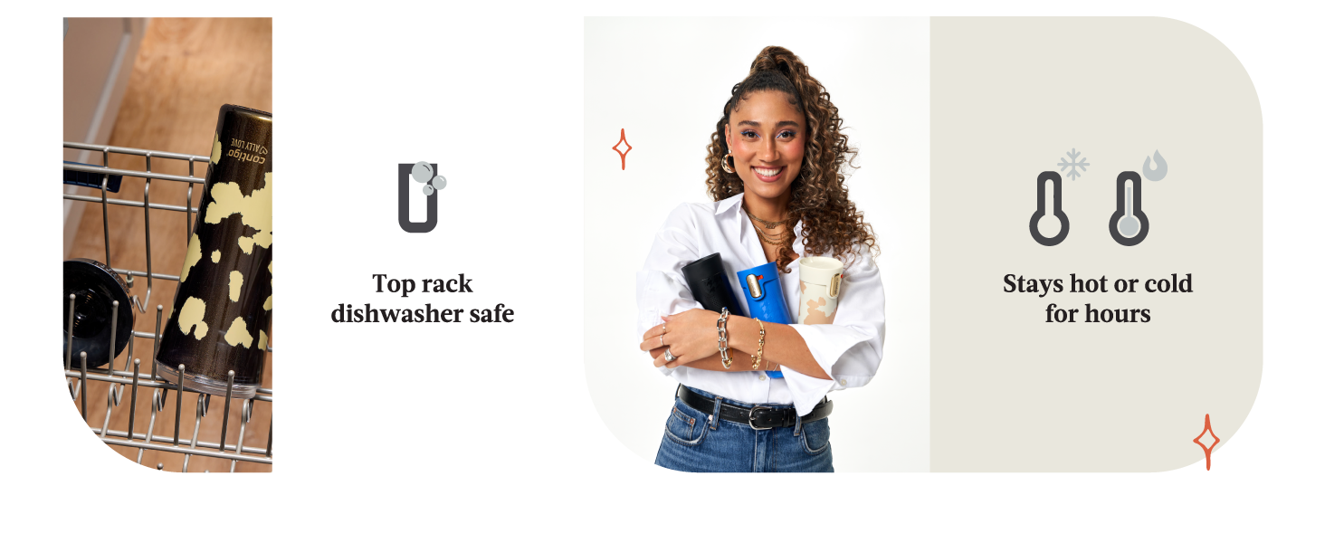 dishwasher safe hot cold all day workday workout coffee tea water bottle ally love cute trendy nice