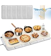 Homelove Warming Mat for Food - Electric Warming Tray with 7-Level Temp Settings &amp; 6 Hours Timer,...