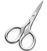 Professional Grooming Scissors, Small Scissors for Hair, Nose, Eyebrow Trimming, Facial, Mustache...
