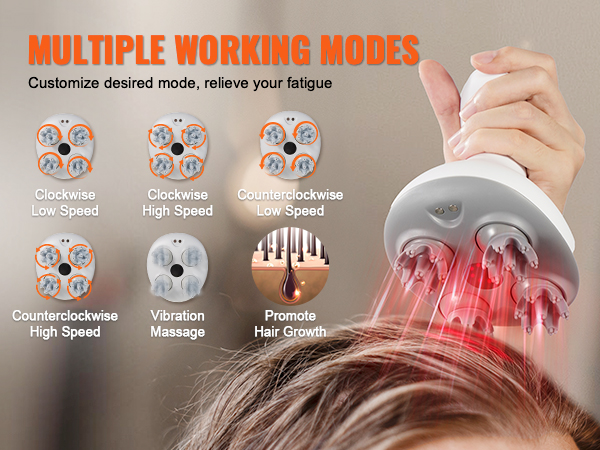 portable rechargeable head massager