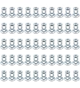 UTALIND 50 Pack M5 Expansion Screw Petal Metal Nuts, Fixings Dowels Assembly Rivnut Hollow Wall A...