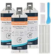 Faburo 3 Pcs Liquid Metal Glue, Heavy Duty AB Super Glue for Welding Repair, Waterproof Filler fo...